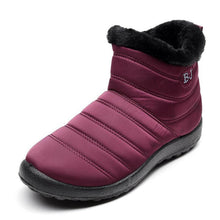 Load image into Gallery viewer, Non-slip waterproof women&#39;s snow letters with zipper made of cotton
