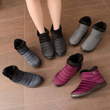 Load image into Gallery viewer, Non-slip waterproof women&#39;s snow letters with zipper made of cotton
