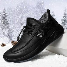 Load image into Gallery viewer, Men Winter warm plush food slipproofed casual leather apartments
