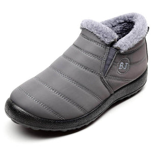 Calientes raquetas de nieve para hombres Feed de pelaje al aire libre zapatos de invierno anti-deslizamiento de botín liviano