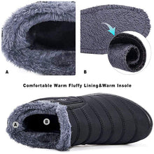Lade das Bild in den Galerie-Viewer, draussenfeet winter schneestiefel 31151 schwarz
