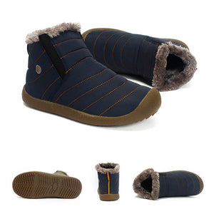 Slip en los botines de tobillo anti-slip-water resistente a las zapatillas de nieve con zapatillas de nieve al aire libre