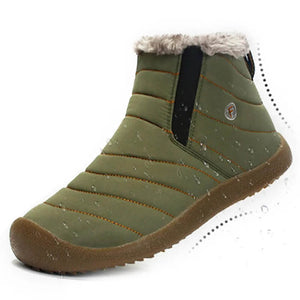 Slip en los botines de tobillo anti-slip-water resistente a las zapatillas de nieve con zapatillas de nieve al aire libre