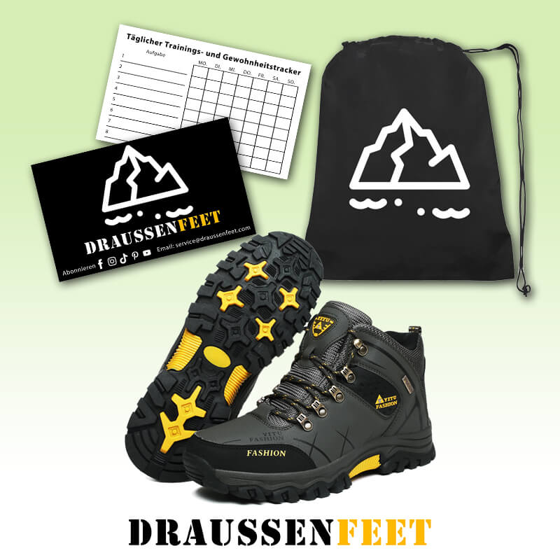Herren Wasserdichte Leder Turnschuhe Super Warm Outdoor High-Top Wanderschuhe Arbeitsschuhe Winter Schneeschuhe