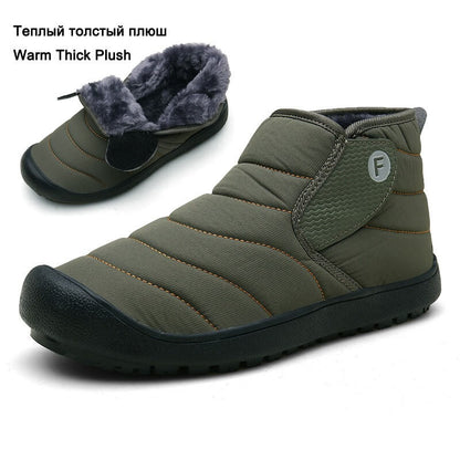 Männer Outdoor Warm Fur Knöchel wasserdichte High-Top-Schneeschuhe