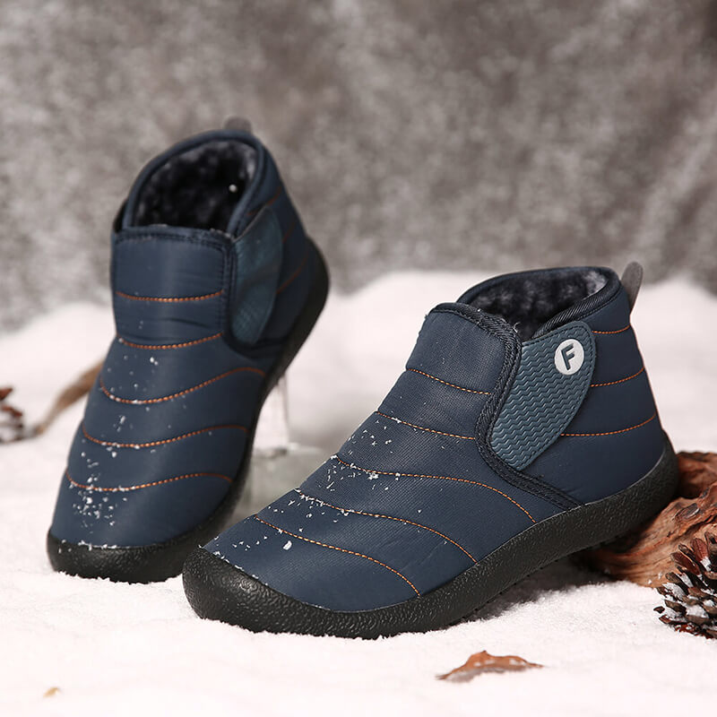 Männer Outdoor Warm Fur Knöchel wasserdichte High-Top-Schneeschuhe