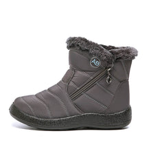 Load image into Gallery viewer, Women&#39;s winter snowshoes ankle short boots slip on waterproof outdoor women ankle boots fur -lined warm shoes
