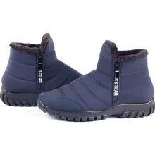 Lade das Bild in den Galerie-Viewer, Winterschuhe Herren Kunstfell Warm Gefüttert Reißverschluss Winterstiefel Schneestiefel
