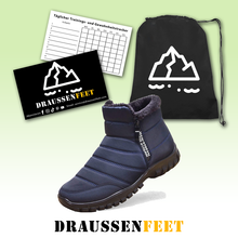 Lade das Bild in den Galerie-Viewer, draussenfeet winter schneestiefel 31382 blau 

