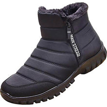 Lade das Bild in den Galerie-Viewer, Winterschuhe Herren Kunstfell Warm Gefüttert Reißverschluss Winterstiefel Schneestiefel
