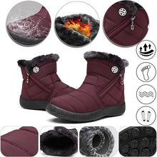 Lade das Bild in den Galerie-Viewer, draussenfeet winter schneestiefel 31383 weinrot
