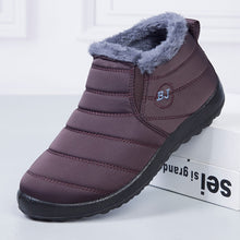 Load image into Gallery viewer, Warm snowshoes for women outdoor fur feed winter shoes anti-slip lightweight ankle booty
