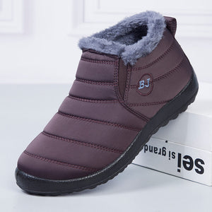 Warm snowshoes for women outdoor fur feed winter shoes anti-slip lightweight ankle booty