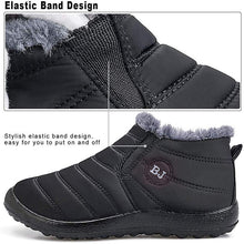 Load image into Gallery viewer, Warm snowshoes for women outdoor fur feed winter shoes anti-slip lightweight ankle booty
