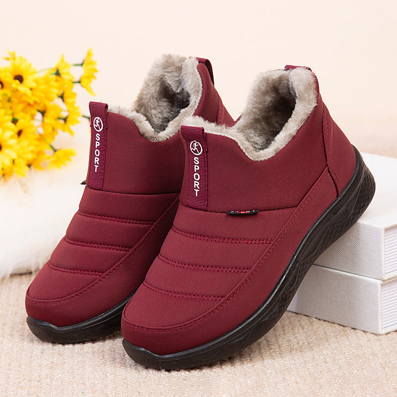 draussenfeet winter schneestiefel 31416 rot