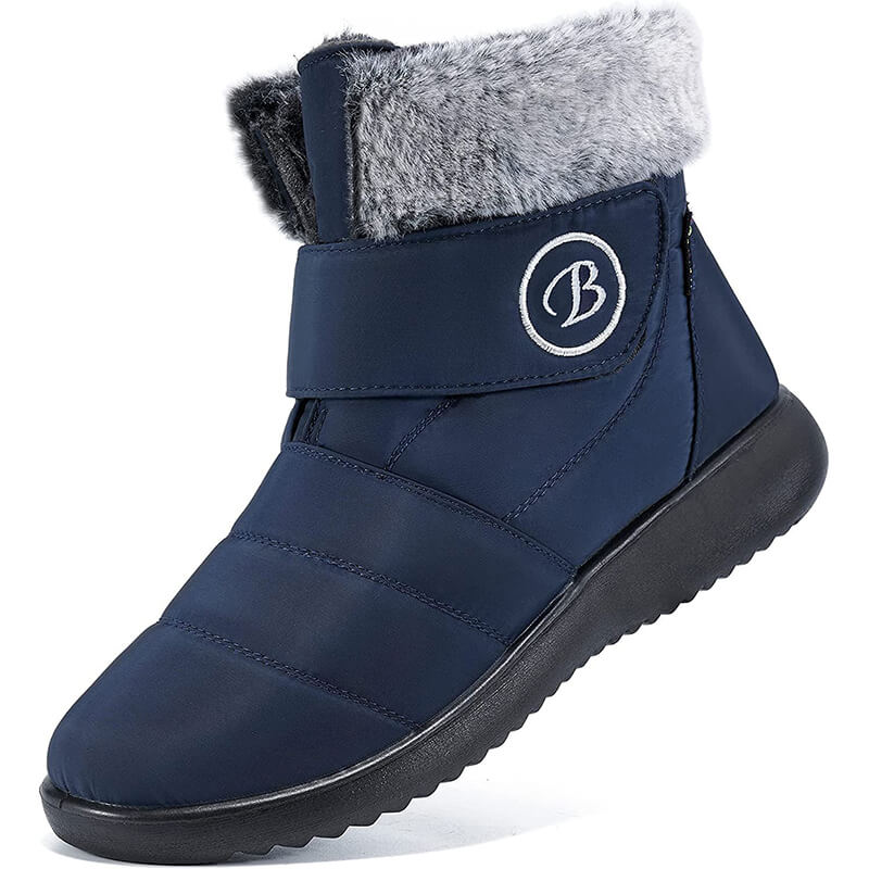 Women's snow boots winter shoes with fur-fed warm slip boots for women waterproof booties comfortable outdoor-anti slip shoes