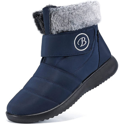Women's snow boots winter shoes with fur-fed warm slip boots for women waterproof booties comfortable outdoor-anti slip shoes