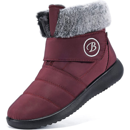 Women's snow boots winter shoes with fur-fed warm slip boots for women waterproof booties comfortable outdoor-anti slip shoes