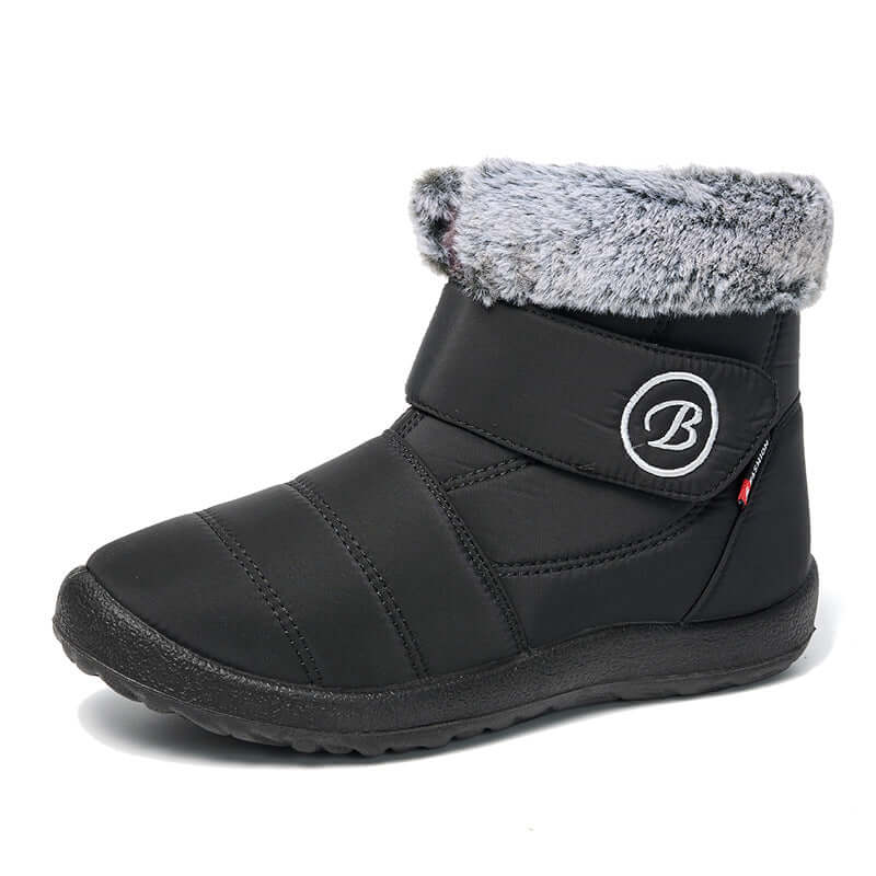 Women's snow boots winter shoes with fur-fed warm slip boots for women waterproof booties comfortable outdoor-anti slip shoes