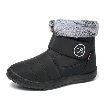 Women's snow boots winter shoes with fur-fed warm slip boots for women waterproof booties comfortable outdoor-anti slip shoes