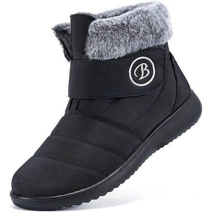 Women's snow boots winter shoes with fur-fed warm slip boots for women waterproof booties comfortable outdoor-anti slip shoes