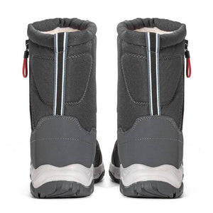 Herren-Schneestiefel mit seitlichem Reißverschluss, wasserdicht, rutschfest, verschleißfest, verdicken und samtig warm