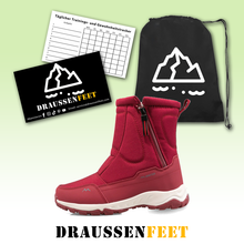Lade das Bild in den Galerie-Viewer, draussenfeet winter schneestiefel 31420 damen weirot
