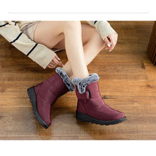 Lade das Bild in den Galerie-Viewer, draussenfeet winter schneestiefel 31469 weinrot
