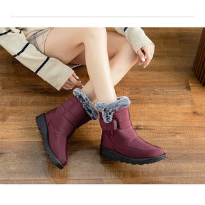 draussenfeet winter schneestiefel 31469 weinrot
