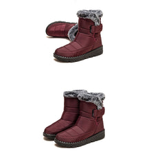 Lade das Bild in den Galerie-Viewer, draussenfeet winter schneestiefel 31469 weinrot
