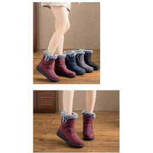 Lade das Bild in den Galerie-Viewer, draussenfeet winter schneestiefel 31469 weinrot
