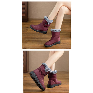 draussenfeet winter schneestiefel 31469 weinrot