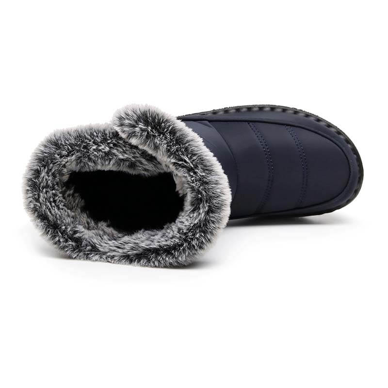Damen Winter Schneestiefel mit warmem Futter, bequeme, rutschfeste Stiefeletten, wasserdichte Outdoor-Walking-Plattformschuhe