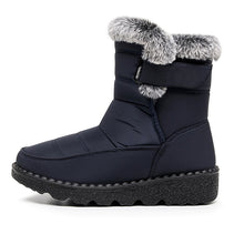 Lade das Bild in den Galerie-Viewer, Damen Winter Schneestiefel mit warmem Futter, bequeme, rutschfeste Stiefeletten, wasserdichte Outdoor-Walking-Plattformschuhe
