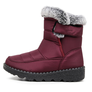 draussenfeet winter schneestiefel 31469 weinrot