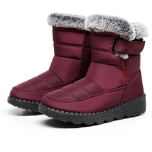 Lade das Bild in den Galerie-Viewer, draussenfeet winter schneestiefel 31469 weinrot
