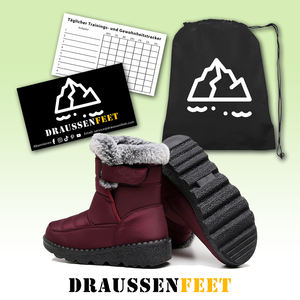 draussenfeet winter schneestiefel 31469 weinrot