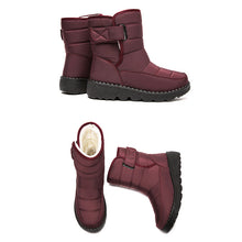 Lade das Bild in den Galerie-Viewer, draussenfeet winter schneestiefel 31470 weinrot
