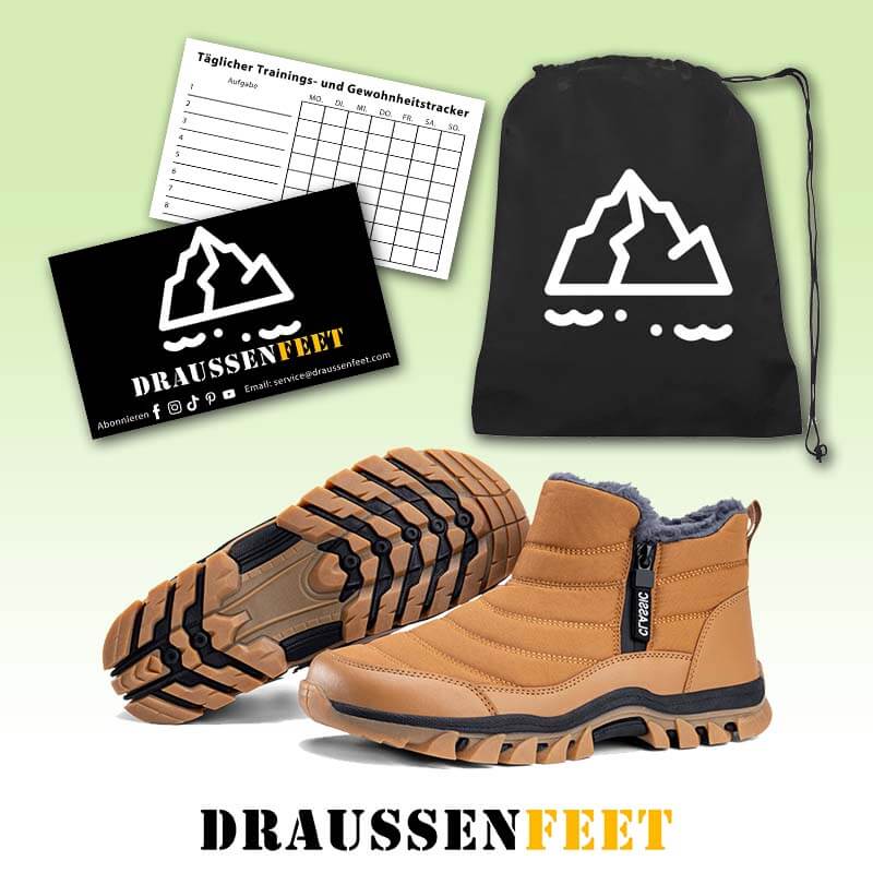 Warme Baumwollschuhe Schneestiefel Wandern Outdoor Rutschfeste & Wasserdichte Winterschuhe
