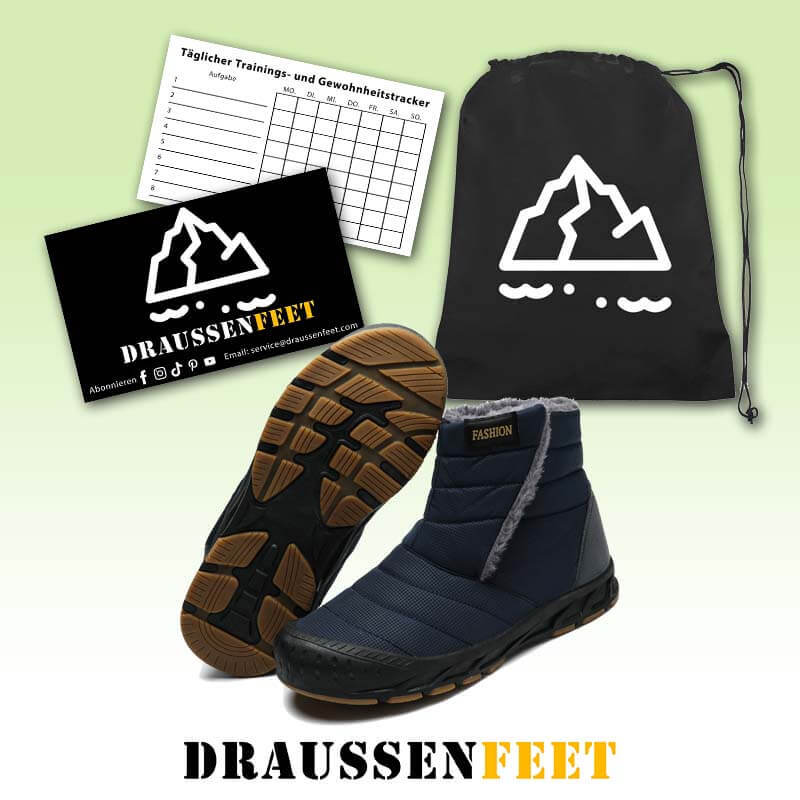 Schneestiefel Herbst & Winter Warme Outdoor Freizeitschuhe Verschleißfeste Wanderschuhe Rutschfester & Wasserdichter Barfußschuh für den Winter (Unisex)