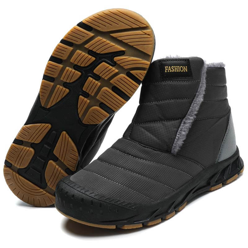 Schneestiefel Herbst & Winter Warme Outdoor Freizeitschuhe Verschleißfeste Wanderschuhe Rutschfester & Wasserdichter Barfußschuh für den Winter (Unisex)