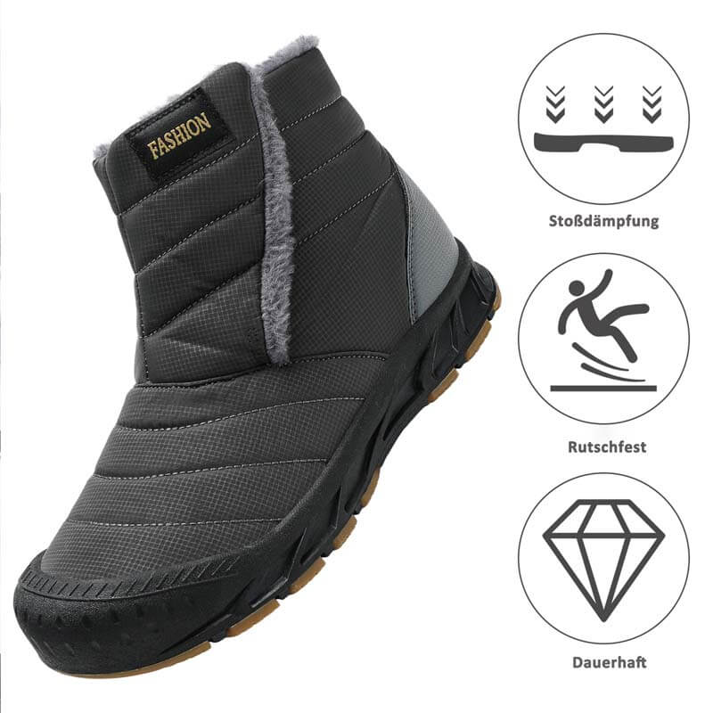 Schneestiefel Herbst & Winter Warme Outdoor Freizeitschuhe Verschleißfeste Wanderschuhe Rutschfester & Wasserdichter Barfußschuh für den Winter (Unisex)
