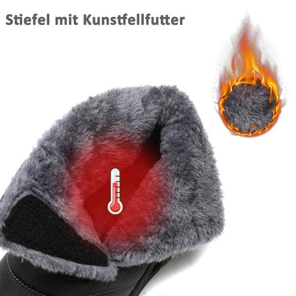 Schneestiefel Herbst & Winter Warme Outdoor Freizeitschuhe Verschleißfeste Wanderschuhe Rutschfester & Wasserdichter Barfußschuh für den Winter (Unisex)