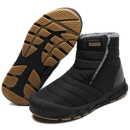 Schneestiefel Herbst & Winter Warme Outdoor Freizeitschuhe Verschleißfeste Wanderschuhe Rutschfester & Wasserdichter Barfußschuh für den Winter (Unisex)