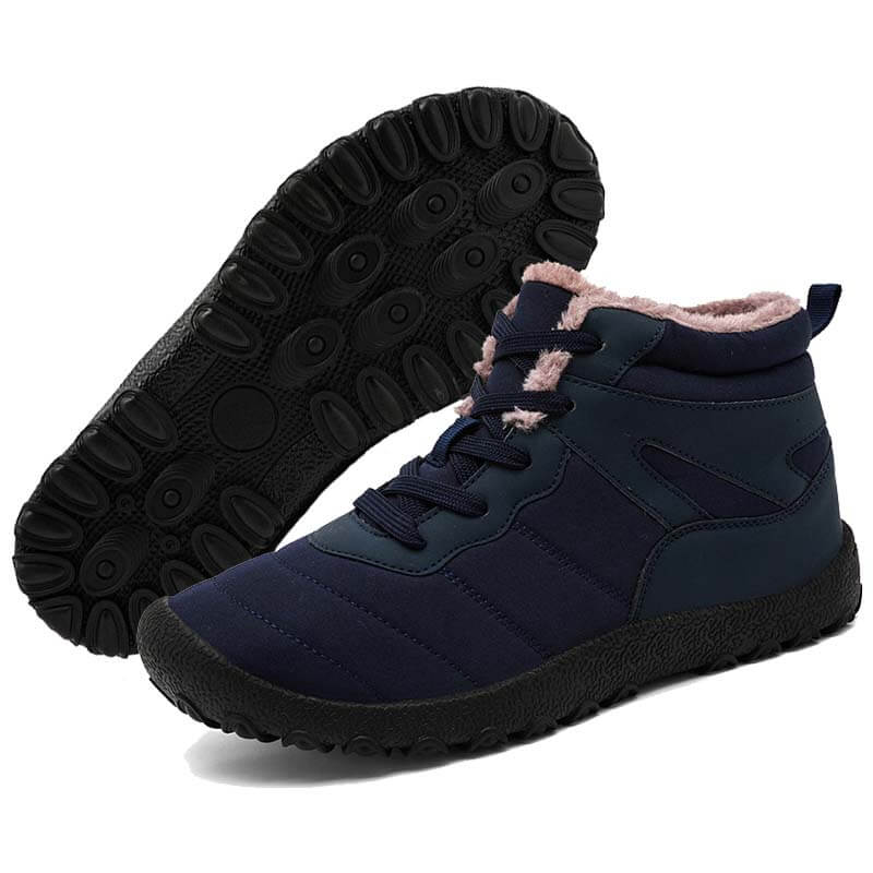 Herren Schneestiefel Kältefeste Riemen Winterschuhe Wanderschuhe Schuhe Rutschfester & Wasserdichter Barfußschuh für den Winter