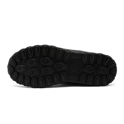 Herren Schneestiefel Kältefeste Riemen Winterschuhe Wanderschuhe Schuhe Rutschfester & Wasserdichter Barfußschuh für den Winter