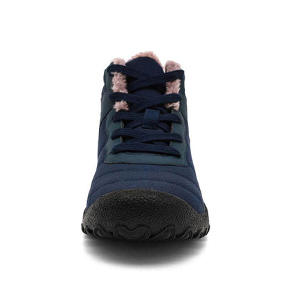 Herren Schneestiefel Kältefeste Riemen Winterschuhe Wanderschuhe Schuhe Rutschfester & Wasserdichter Barfußschuh für den Winter