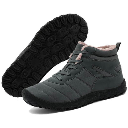 Herren Schneestiefel Kältefeste Riemen Winterschuhe Wanderschuhe Schuhe Rutschfester & Wasserdichter Barfußschuh für den Winter