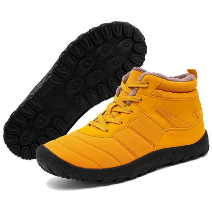 Herren Schneestiefel Kältefeste Riemen Winterschuhe Wanderschuhe Schuhe Rutschfester & Wasserdichter Barfußschuh für den Winter