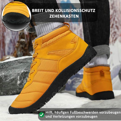 Herren Schneestiefel Kältefeste Riemen Winterschuhe Wanderschuhe Schuhe Rutschfester & Wasserdichter Barfußschuh für den Winter